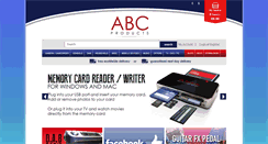 Desktop Screenshot of abcproducts.com